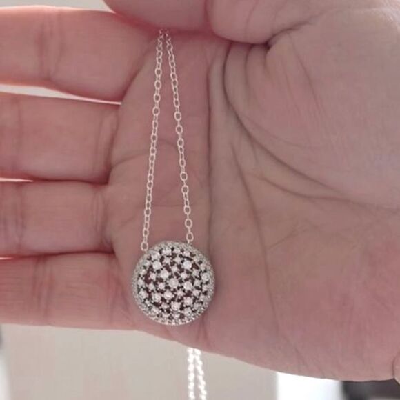 The Oracle silver filigree round pendant & earrings set in  sterling silver - Picture 4 of 4